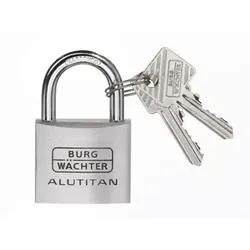 AV-Vorhangschloss, Alutitan 770 40, Aluminium massiv titan