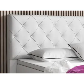 Inter Trading Boxspringbett Turin 180x200 cm Weiß