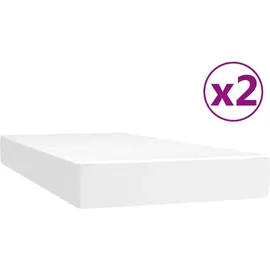 vidaXL Boxspringbett 200 x 200 cm Weiß