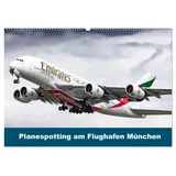 Calvendo Planespotting am Flughafen München (Wandkalender 2026 DIN A2 quer), CALVENDO Monatskalender: Flugzeuge aufgenommen am Flughafen München (CALVENDO Hobbys)