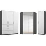Rauch Eckschrank HOMBURG 253 x 197 x 163 cm Weiß/Grau