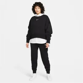 Nike Sportswear Phoenix Fleece Over-Oversized Rundhals-Sweatshirt Damen Black/Sail S