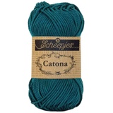 Scheepjes - Scheepjes 401 Oscuro Verde azulado Catona Hilo - 1x25g