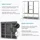 Intirilife Eckschrank 150 x 175 x 45 cm Grau