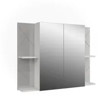 Vicco Badspiegelschrank Irma, 100 x 75 cm mit 2