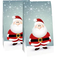 pajoma Adventskalender Santa | 1 x 24 Tüten zum Befüllen | Papiertüten