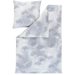 ESTELLA Bettwäsche Isabella 155 x 220 cm Jersey Grau Platin