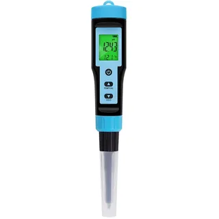 Terphadp Lebensmittel-PH-Messgerät, 0,00-14,00 PH, Hochpräziser Temperatur-PH-Tester, Sensor, Säureanalysator für Fleischkonserven, Käse, Teig, Wasser A