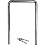 Baumarktplus Fahrradanlehnbügel 118 x 78 cm Edelstahl Ø 60 mm grau Typ U Einbetonieren Fahrradständer Parker Typ u