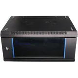 Extralink 4U 600x450 Schwarz Wandmontage, Wandmontiertes Regal
