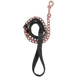 Waldhausen Führkette Soft - schwarz rosegold - schwarz rosegold