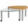 vierhaus Vierhaus, 4316-WEI, Massivholz/Glas/Metall, ausdrehbar, Ablage, 80 x 80 x 39 + B/H/T ca. 80,00x45,00x80,00
