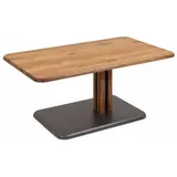 58 aufm Kessel COUCHTISCH höhenverstellbar Colly 100x49x60 Massivholz Grau/Wildeiche | Gr.: onesize