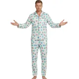 AYYOHON Men Kostüm Clark's Dinosaurier Pyjama Erwachsene Christmas Vacation Xmas Erwachsene Weihnachtspyjamas Satz 2XL