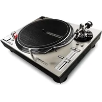 Reloop RP-7000 MK2 Silver, Professioneller DJ Plattenspieler mit Upper Torque Quartz Direktantrieb, neuer Tonarmbasis, S-Tonarm, hochauflösende Pitch Sektion mit digitalem Fader, silbermetallic