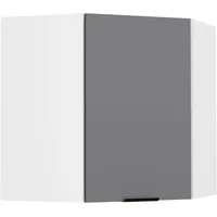VCM Eckschrank Hängeschrank 57 x 57 x 60 cm Weiß