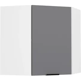 VCM Eckschrank Hängeschrank 57 x 57 x 60 cm Weiß