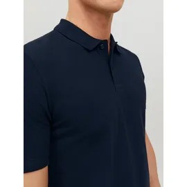 JACK & JONES Poloshirt Basic mit Slim Fit in Dunkelblau-XXL