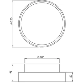 Fabas Luce Hatton Deckenleuchte E27,