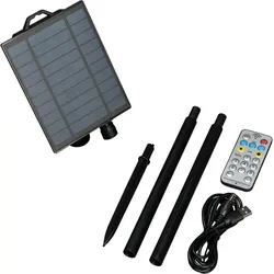 Konstsmide Solarpanel, mit Lichtsensor, Timer, Dimmer und Multifunktion