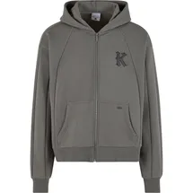 Karl Kani Zip Hoodie Boxy Full - Grau - L