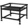 ML-Design Waschmaschinen-Untergestell mit Ablage, Schwarz, cm