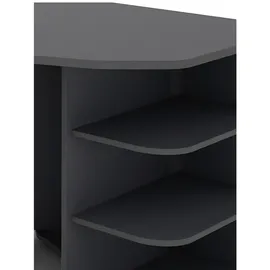MID.YOU Eckschreibtisch, Anthrazit, B/H/T: ca. 198x76x85 cm, FSC Mix, Stauraum, Arbeitszimmer, Schreibtische, Eckschreibtische