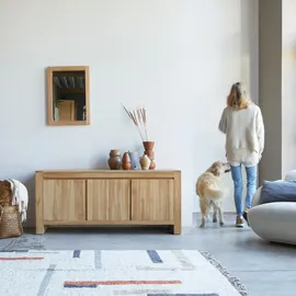 Tikamoon Buffet aus massivem Teakholz Eden 160 cm beige