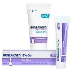 BENZAKNEN WASH 5% + BENZAKNEN 5% Gel 150 g