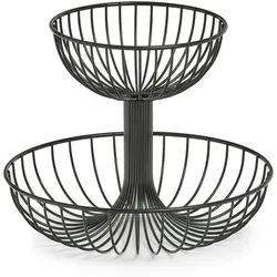Zeller Obst Etagere 2 Etagen Metall
