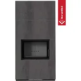 Kratki Kaminbausatz Floki Box 8 kW Stahl Schwarz