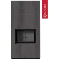 Kratki Kaminbausatz Floki Box 8 kW Stahl Schwarz