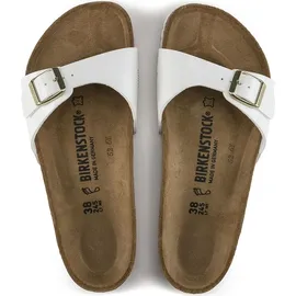 Birkenstock Madrid Birko-Flor Lack schmal patent white 42