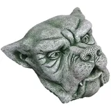 Wasserspeier Gargoyle, Steinfigur, Kopf für die Wand, aus Steinguss