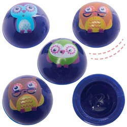 3 kleine Eulen Hüpf-Popper  (pro Set 12) Mitgebsel