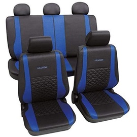 PETEX Sitzbezugset Universal Eco Class Exclusive blau 17-teilig Größe SAB 1 Vario Plus