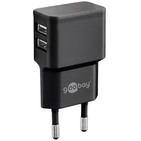 Goobay Dual USB-Ladegerät 2,4A,100-240V,sw 44951