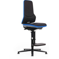 bimos Neon Hochstuhl Stoffpolster Flexband blau Sitz 590-870 mm Permanentkontakt