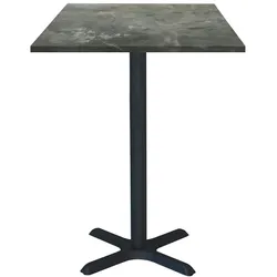 Restootab Stehtisch Dina 60x60cm - Modell metallisierter Stein