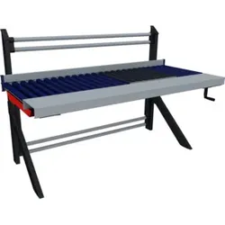 Rocholz 1955x1040x1330 mm MODUL 5000 Rollenbahntisch mit integrierter Waage höhenverstellbar