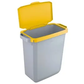 Durable Durabin 60 l grau mit gelbem Deckel
