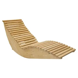 Home Deluxe Wellenholzliege 60 x 60 x 82 cm Braun