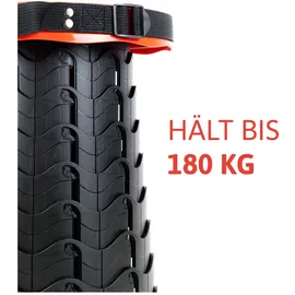 Dönges Teleskophocker, Traglast 180 kg, rot/schwarz