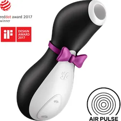 Satisfyer Penguin, schwarz | weiß | violett