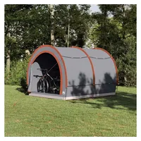 vidaXL Kuppelzelt Grau/Orange