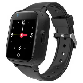 LEOTEC Allo Plus 4G GPS 40 mm Kunststoffgehäuse schwarz Silikonarmband schwarz One Size