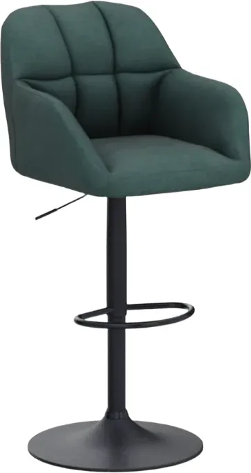 CHAIRUS 2er-Set Barhocker aus Samt, drehbar, Küchen-/Frühstückshocker, modern, verstellbar (Grün)