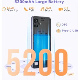 Cubot NOTE 50 16 GB RAM 256 GB Lila