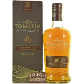 Tomatin 18 Years Old Oloroso Sherry Casks  Highland Single Malt Scotch 46% vol 0,7 l Geschenkbox