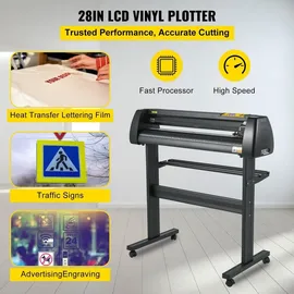 Vevor Vinyl-Schneideplotter, 28 Zoll, Signmaster-Software, Schilderherstellungsmaschine, 720 mm Slogan Schneideplotter Desktop Maschine mit der Software, Schneideplotter
